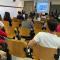 Erasmus students listening to the speakers of the conference